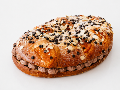 Coca de Briox  rellena de trufa